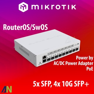 MikroTik Cloud Router Switch CRS310-1G-5S-4S+IN, 5x SFP, 4x 10G SFP+, Desktop/Rackmount