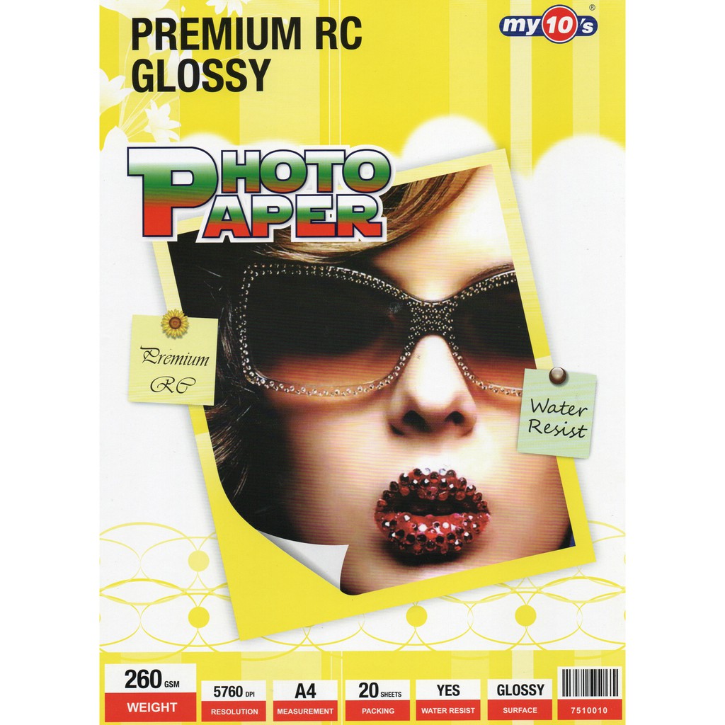 PREMIUM RC GLOSSY PHOTO PAPER/260GSM Shopee Singapore