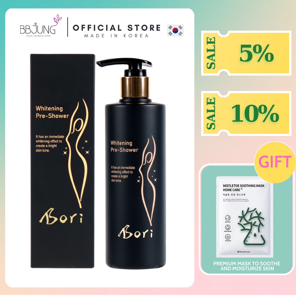 Whitening shower gel with natural ingredients, moisturizing to help