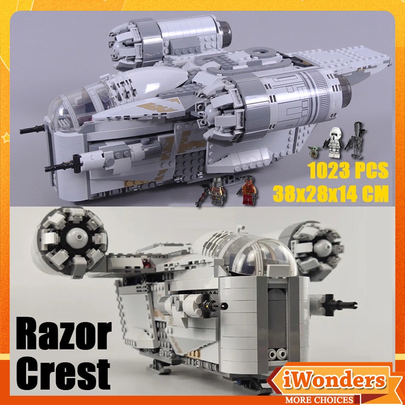 mandalorian ship razor crest lego