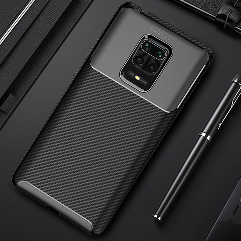 Redmi Note 9s Note 9 Pro Case Carbon Fiber Soft Silicone Protective Back Cover Shopee Singapore 8609