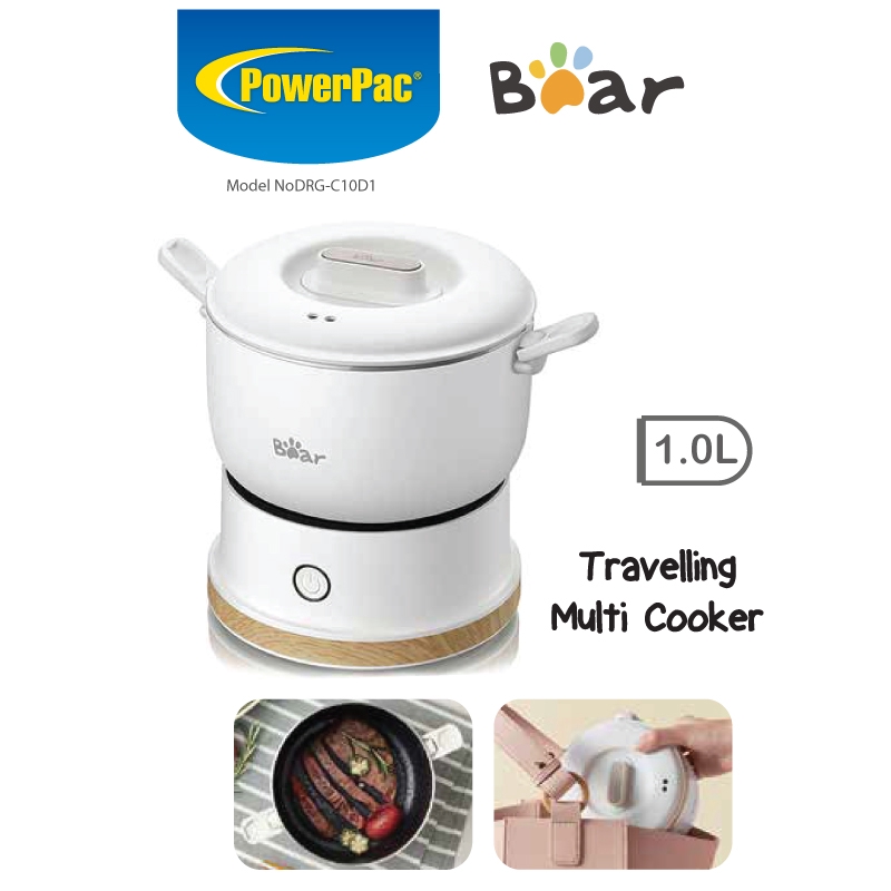Bear electric multi cooker 1.0L travelling multi cooker multifunction electric cooker portable
