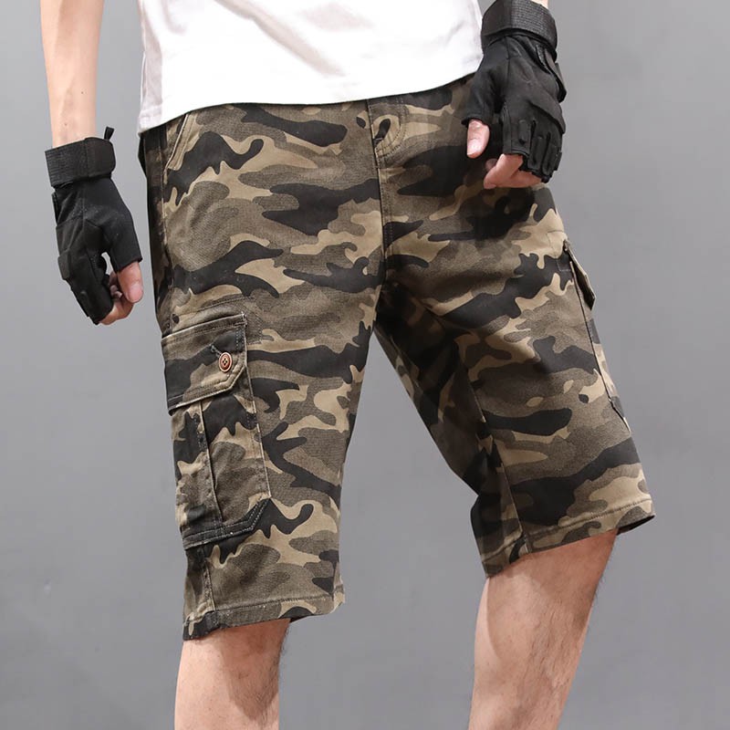 cargo shorts camouflage mens