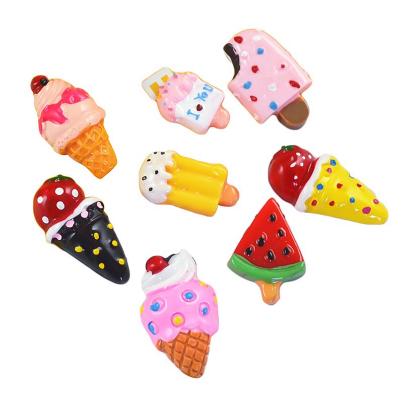 1 Pcs Cute Ice Cream Cartoon Material Fridge Magnets Whiteboard Sticker Shopee Singapore