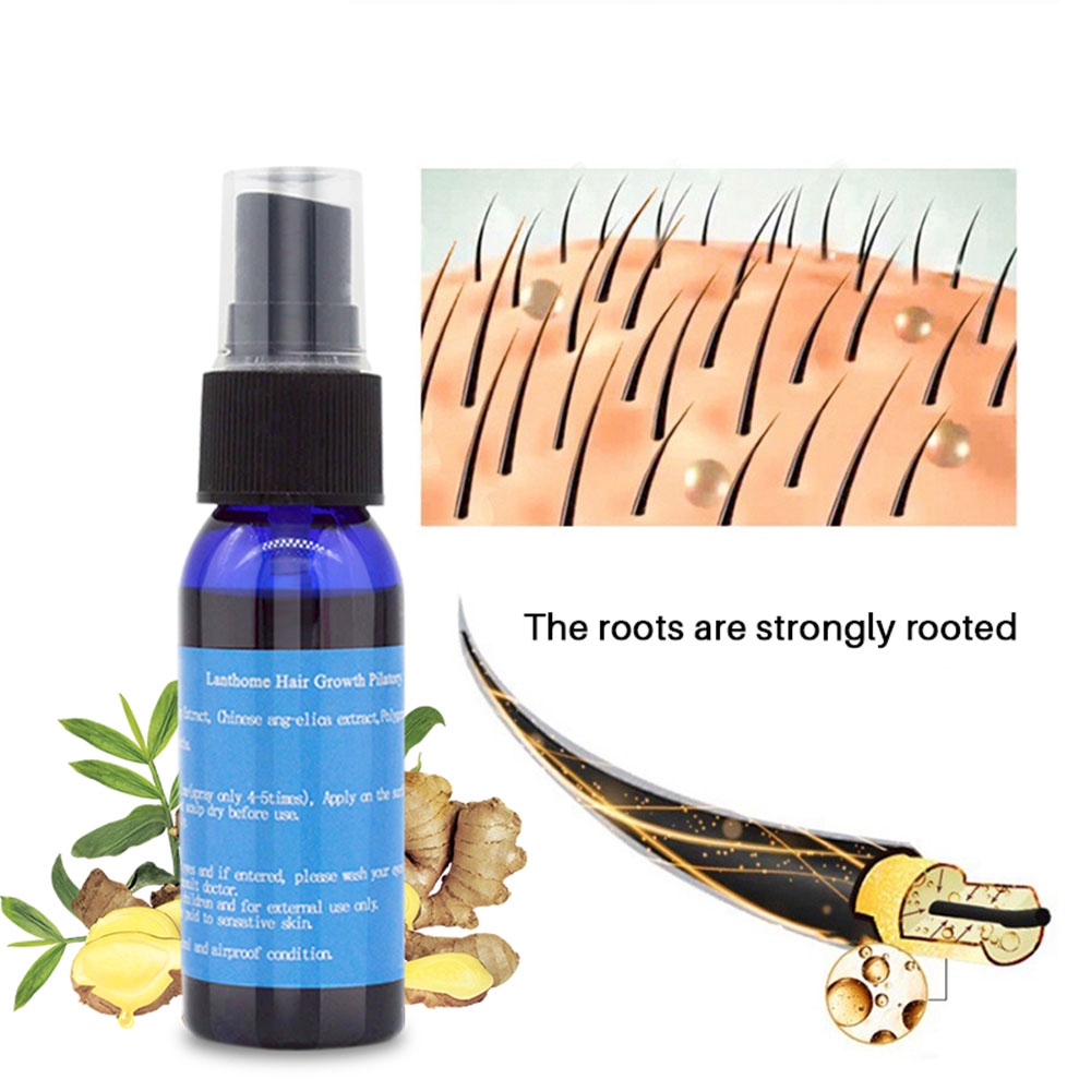 Hair Growth Essential Oil Spray Fast Grow Hair Root Nourishment