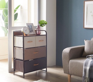 🇸🇬Moffie Fabric chest of drawers cum side cabinet #2