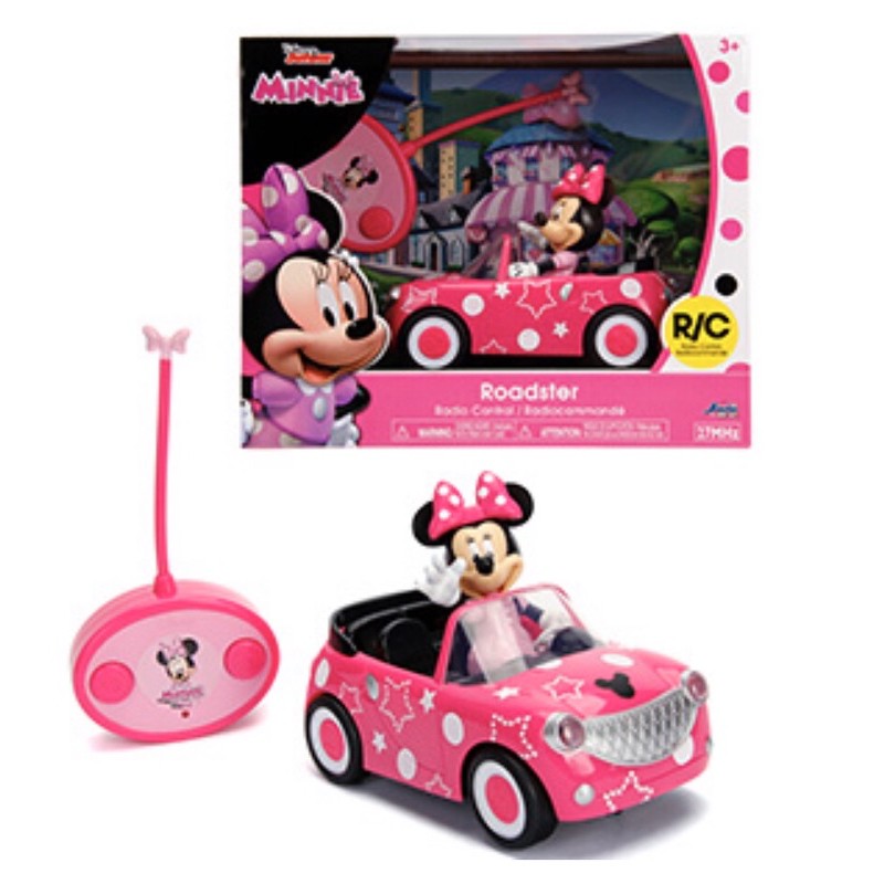 JADA Toys Disney Junior Minnie Mouse Roadster Remote Control RC Car