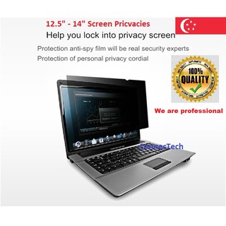 Laptop monitor privacy screen protector filter film for 12.5 inch and 14 inch