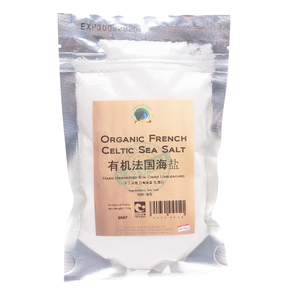 Organic French Celtic Sea Salt 3x250g Shopee Singapore