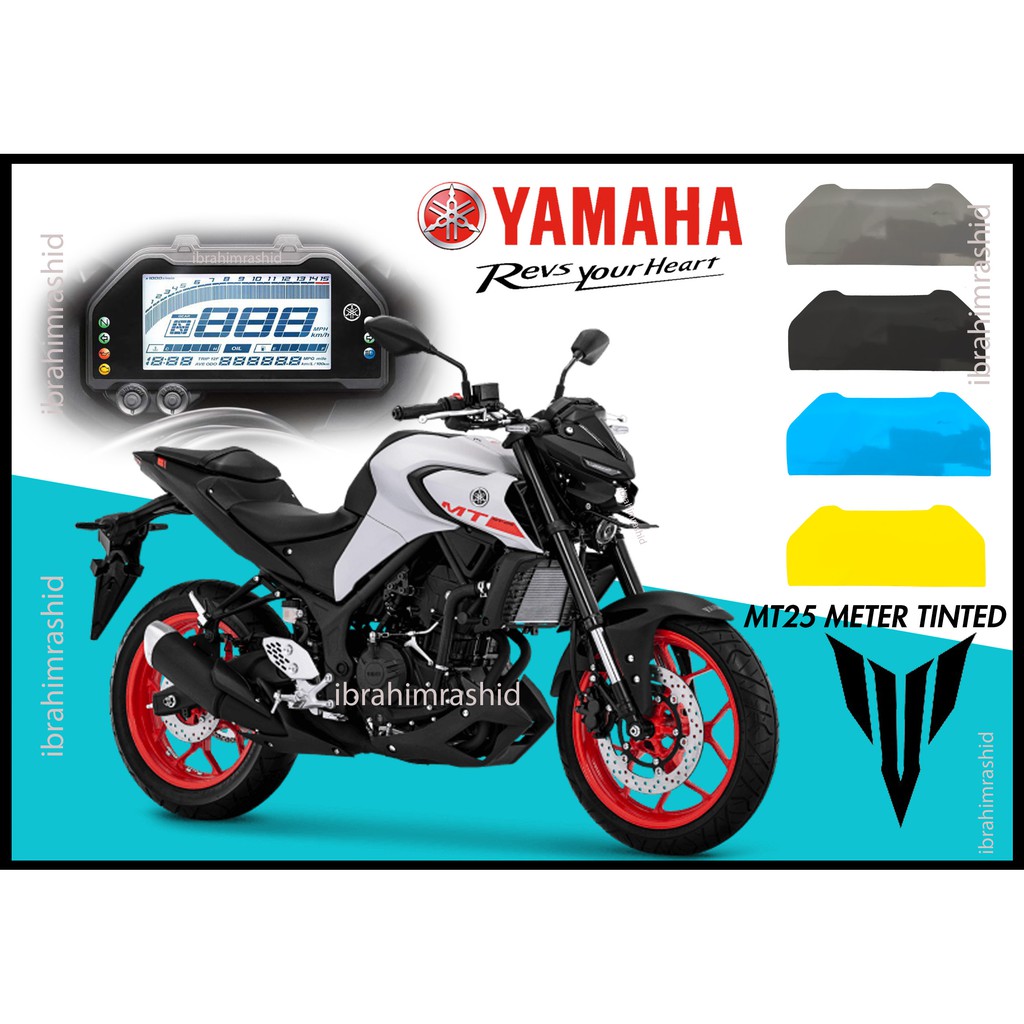 Yamaha Mt25 R25 Tinted Meter Unit Sticker 2020 Yamaha Mt25 R25 Tinted Meter Shopee Singapore