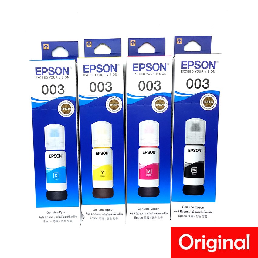 Official Epson 003 65ml Refil Ink L1110 L3100 L3101 L3110 L3150 L5190 Shopee Singapore 9144
