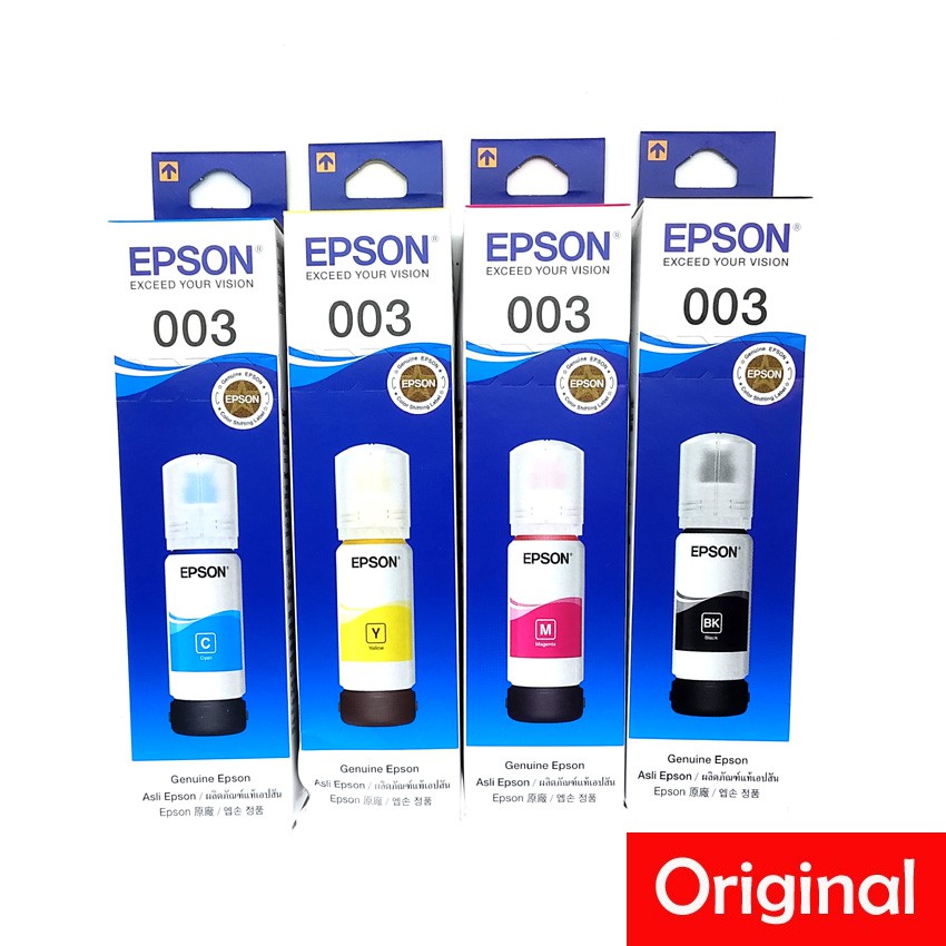 Official Epson 003 65ml Refil Ink L1110 / L3100 / L3101 /L3110 / L3150
