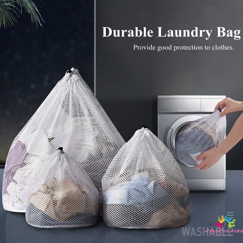 Large Washing Net Bags Laundry Bag Durable Fine Mesh Laundry Bag With ...