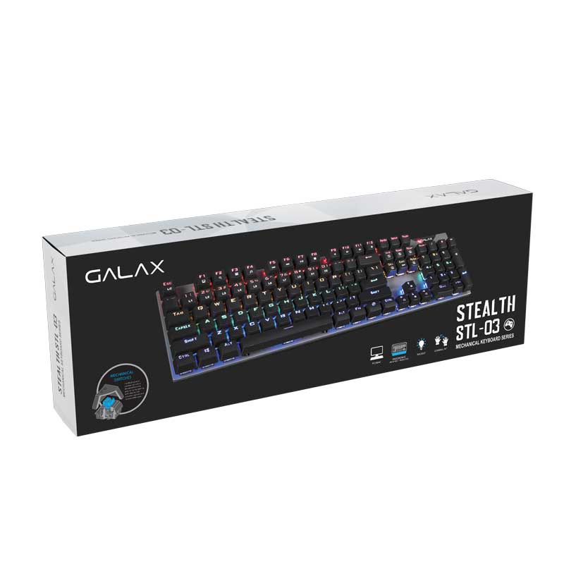 Galax Stealth STL03 Mechanical RGB Gaming Keyboard (Blue Switch