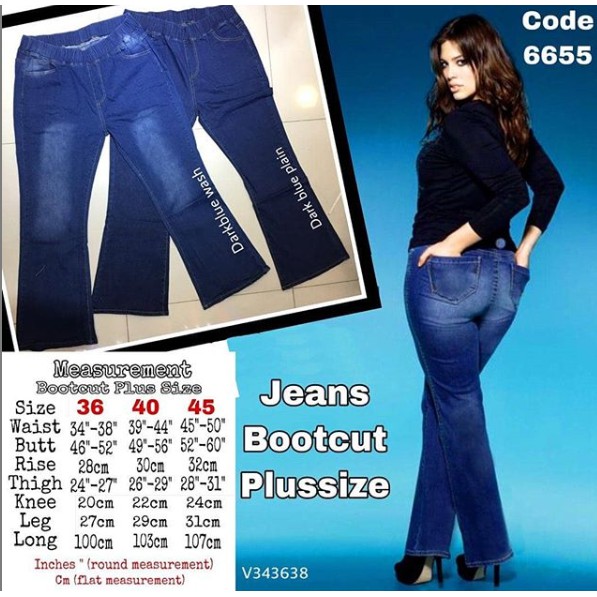 plus size jeans bootcut