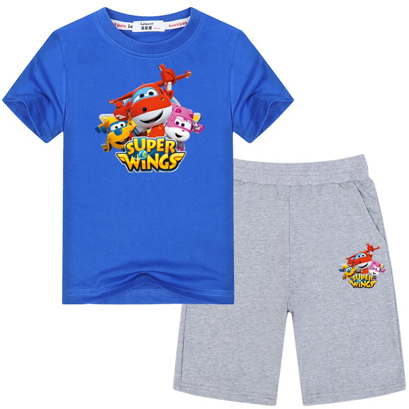 Super Wings Boys Jett T-Shirt and Shorts Set 