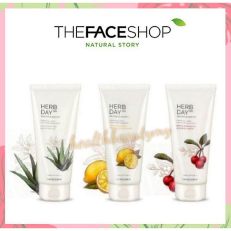 face shop herb day cleansing cream
