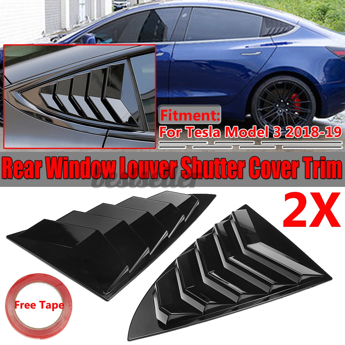 car rear window louvers