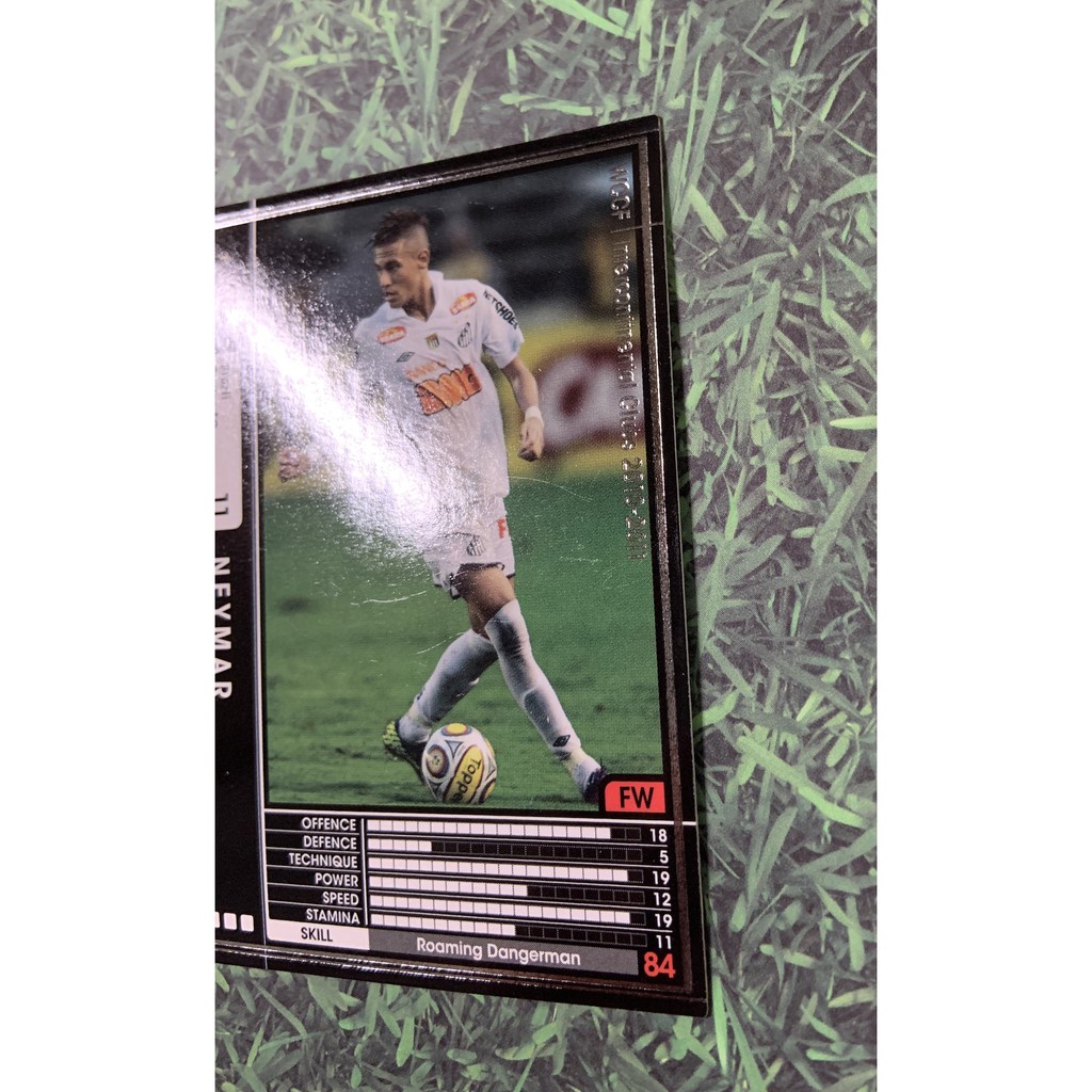 Panini Wccf Neymar Jr 10 11 Rookie Card Black Card Sticker Fc Santos Fc Barcelona Rc Paris Shopee Singapore