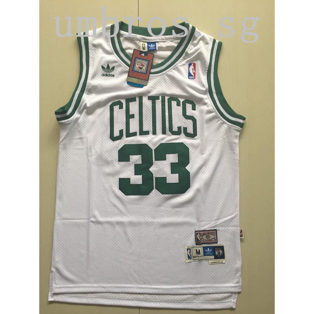 white larry bird jersey