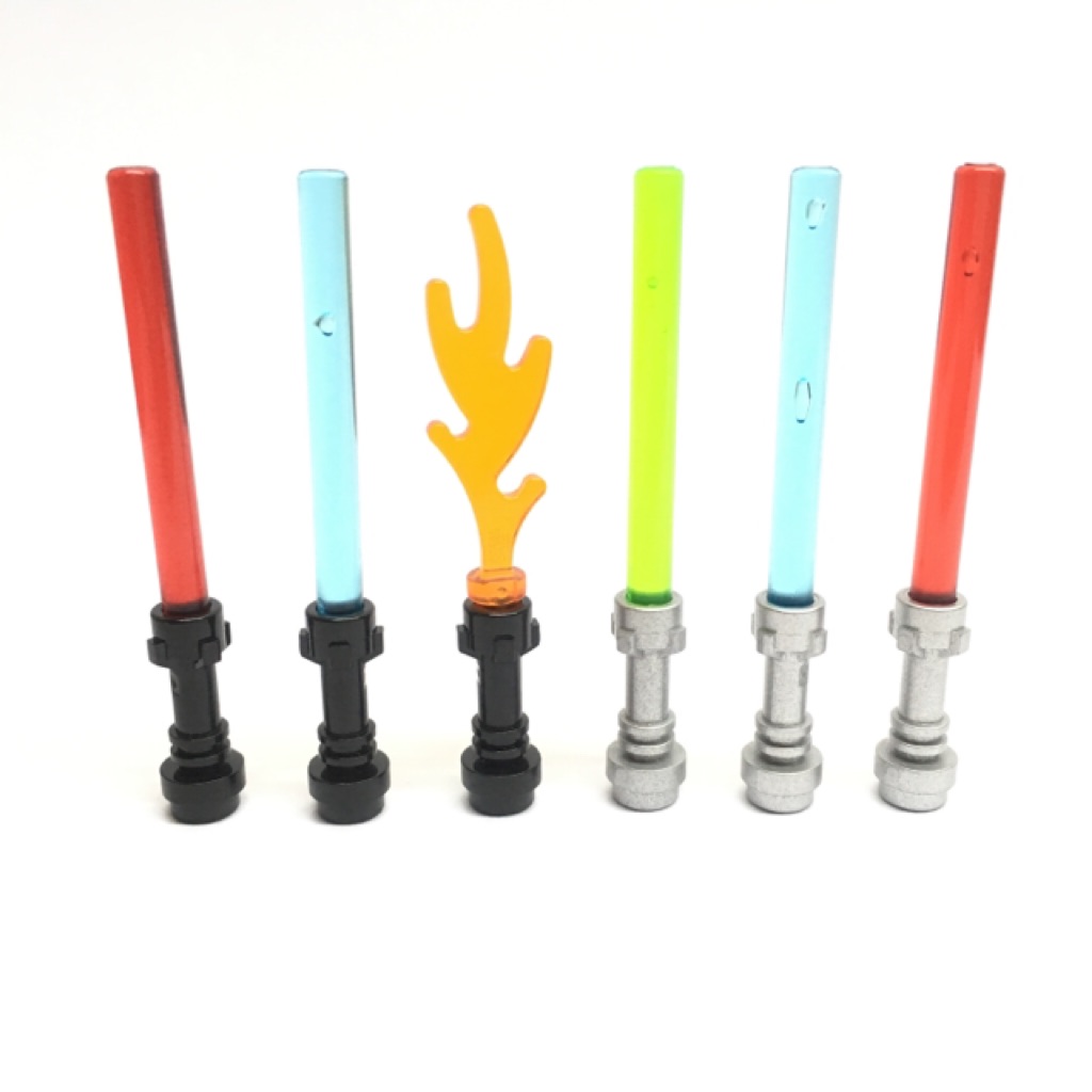 NOW] Lego Star Wars Lightsaber Red Blue 