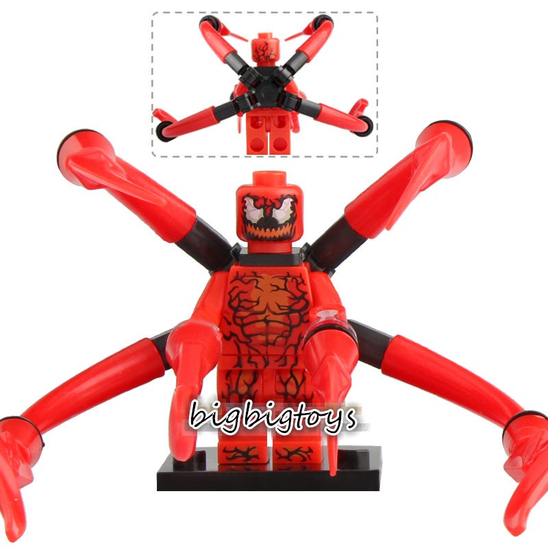 Lego Compatible Venom Carnage Minifigure Eg135 Shopee Singapore