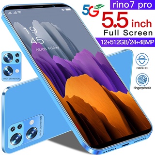Android New Smartphone Rino7 Pro 5.5 Inch 5G Mobile Phone