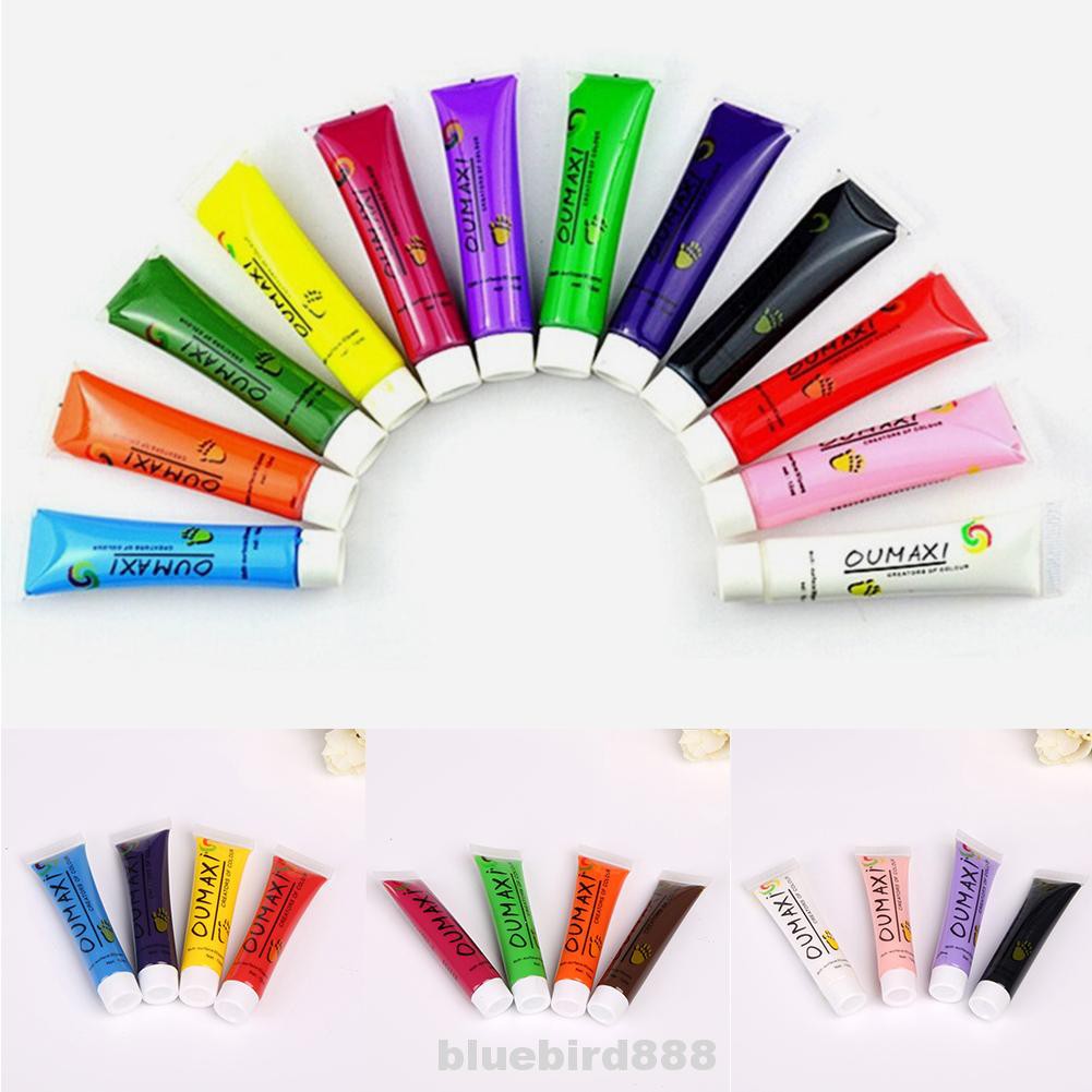 12 Colors Accessories Acrylic Tube Uv Gel Long Lasting 12ml Capacity Nail Polish Shopee Singapore