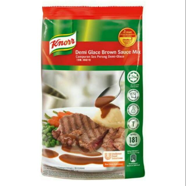 Knorr Demi Glace Brown Sauce Mix 1kg Shopee Singapore