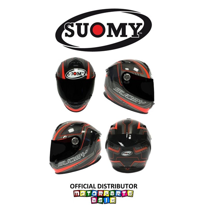 SUOMY SR Sport Carbon Red Full Face Helmet Shopee Singapore
