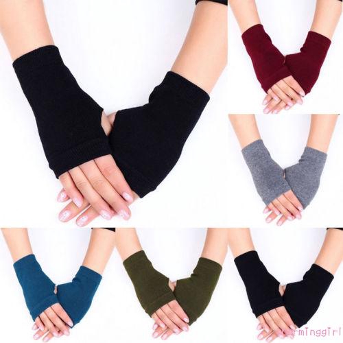 womens fingerless winter gloves