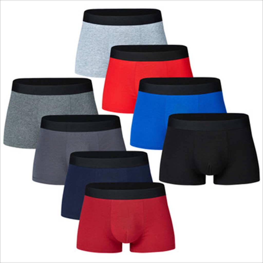 Men Classic Boxer Briefs Cotton Spandex Material Shopee Singapore