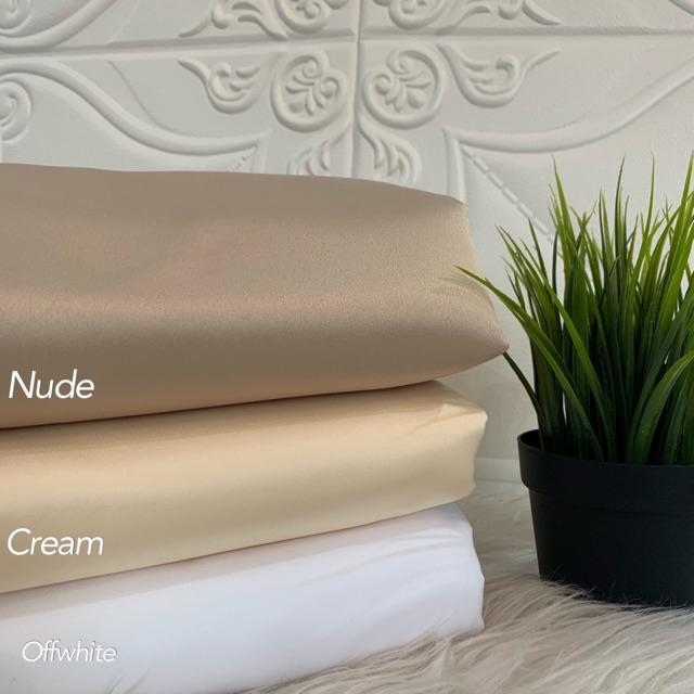 Readystok Kain Duchess Bridal Satin Shopee Singapore