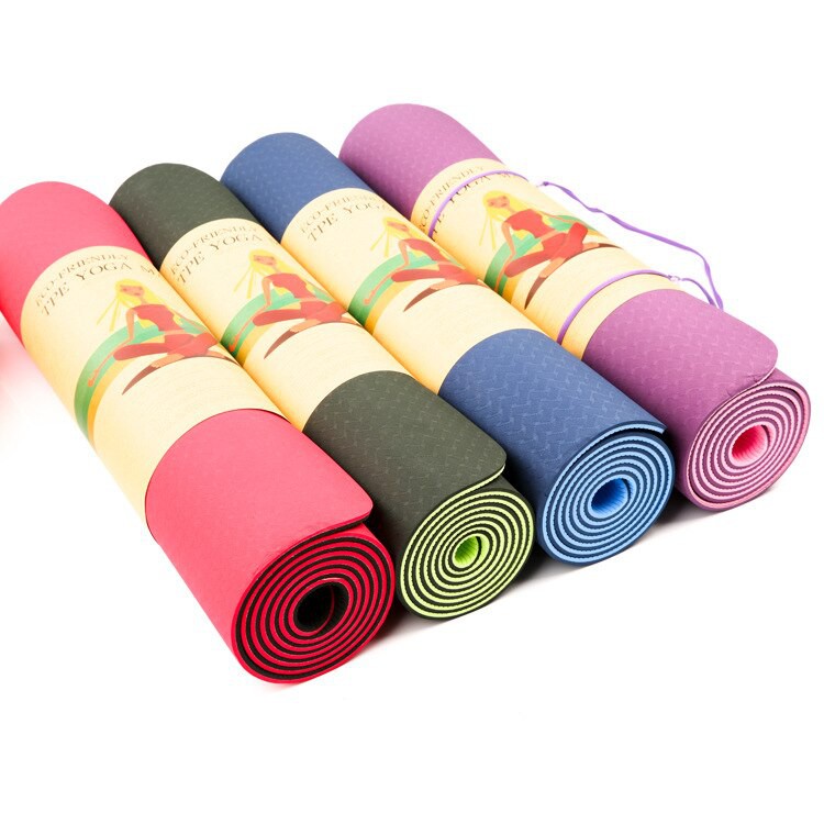 Dual-sided TPE Yoga Mat Set –