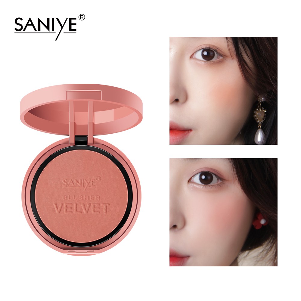 SANIYE 4 Color Blush Come With Brusher Mirror Powder Face Makeup E0145