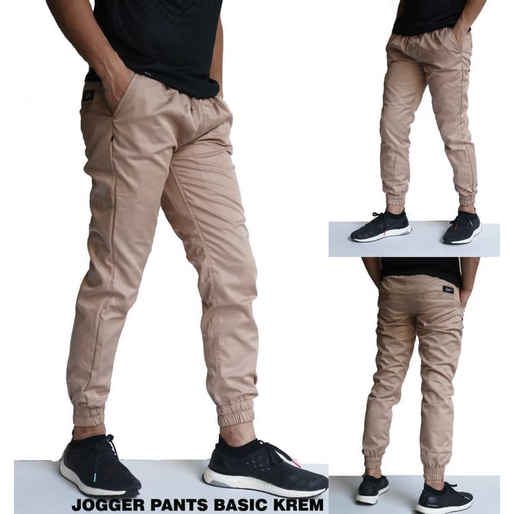 light tan joggers