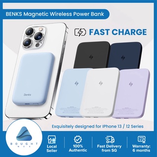 BENKS Magnetic Wireless SLIM 5000 mAh 10000 mAh PowerBank USB-C Charger Portable Fast Charge