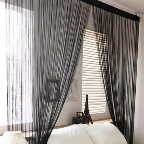 New Solid Line String Window Curtain Tassel Door Room Divider