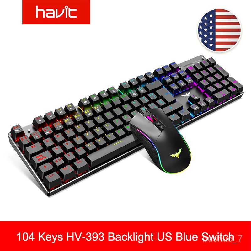 Mouse and keyboard Mouse Keyboard Havit Gaming Mechanical Keyboard and