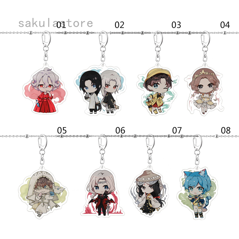 Anime Characters Figure Pendants Metal Keychain Japanese Anime Identity ...