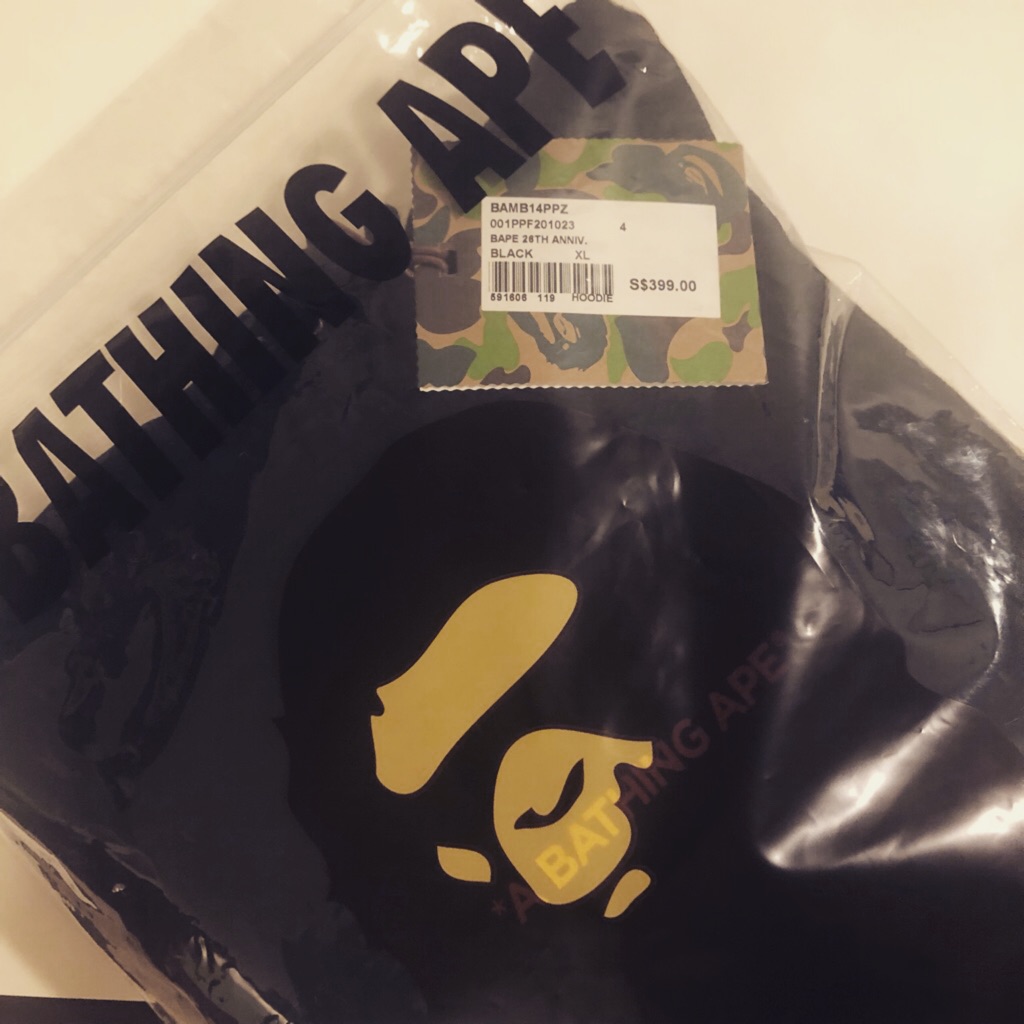 bape 26th anniversary hoodie