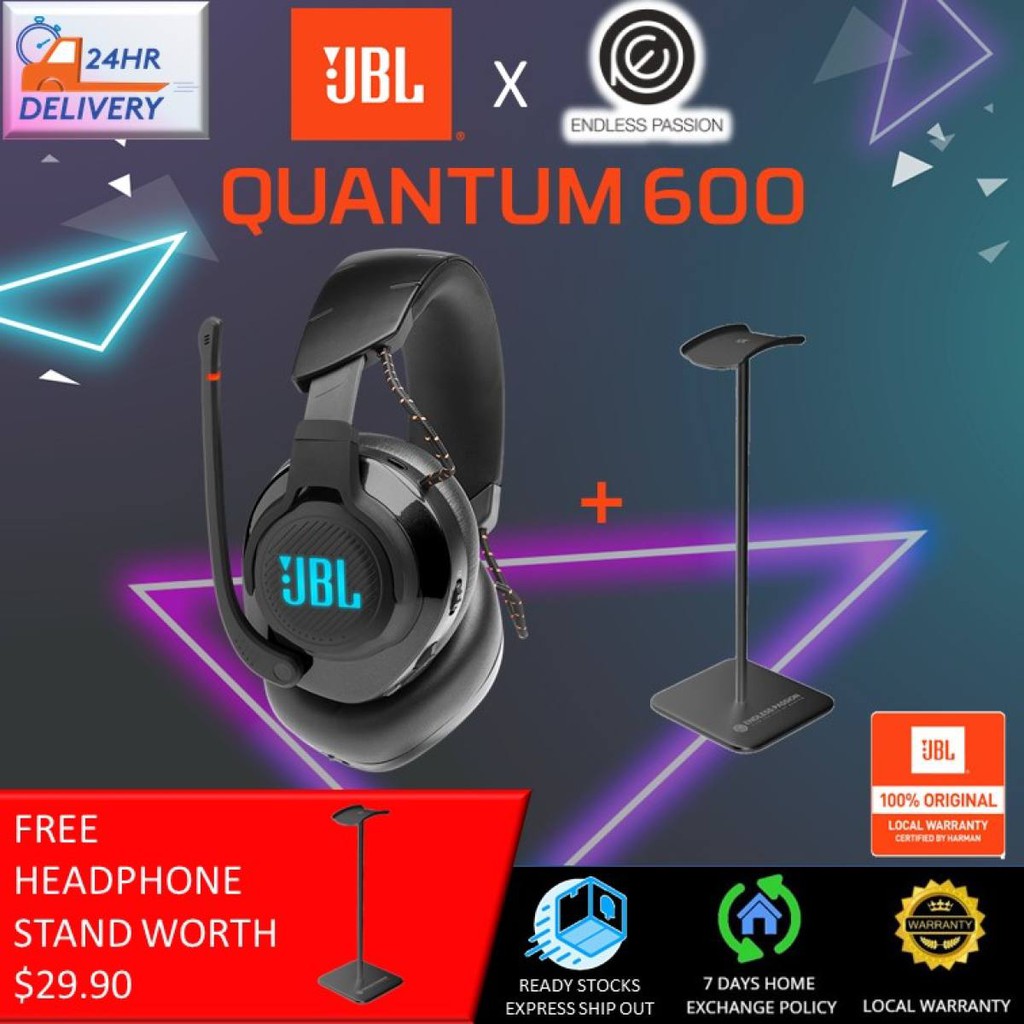 JBL Quantum 600 Wireless OverEar Performance Gaming Headset Shopee