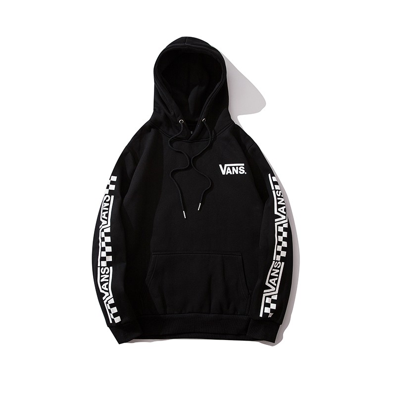 vans black and white checkered hoodie