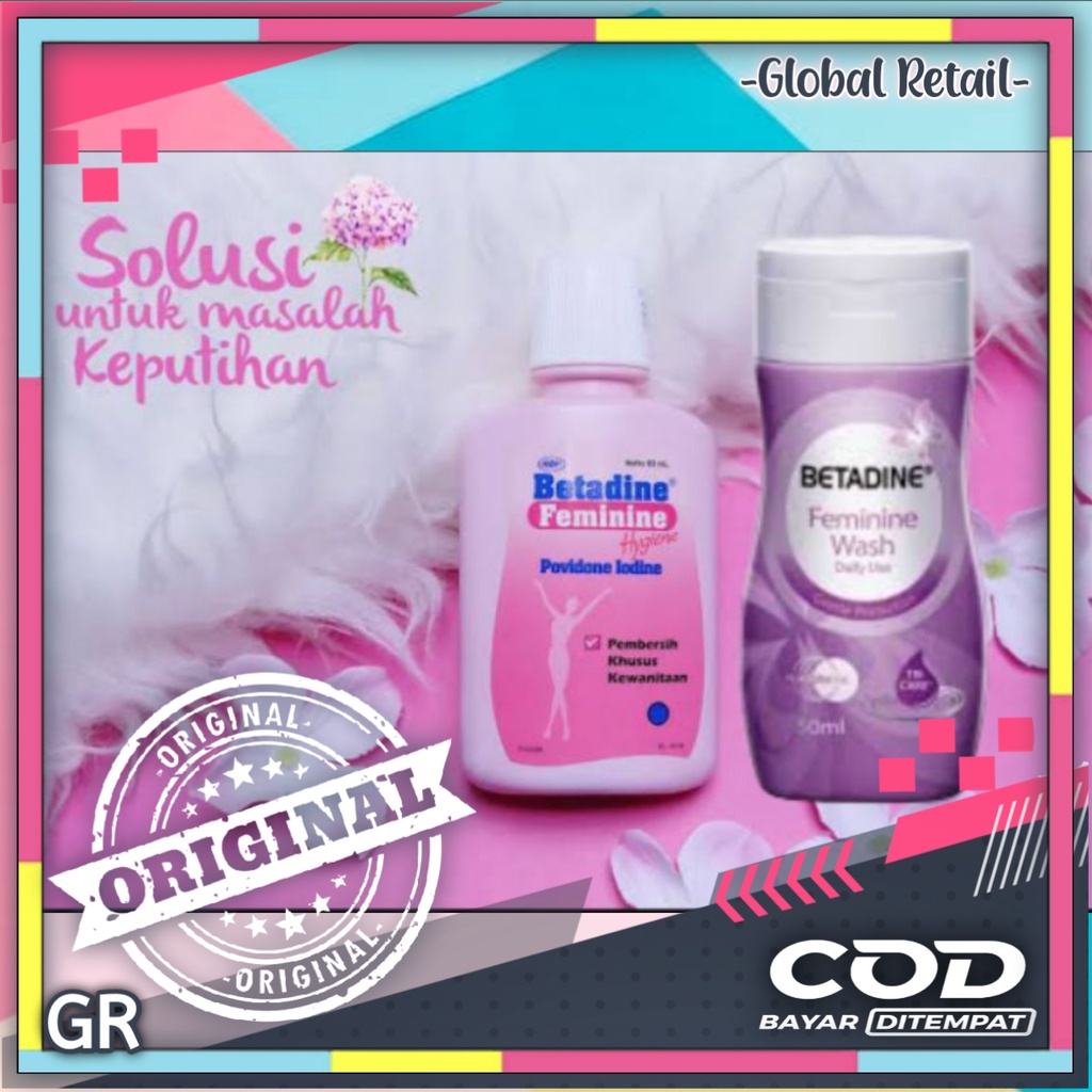 Betadine Feminine Hygiene 60mL & BETADINE Feminine Wash Daily USE 50mL