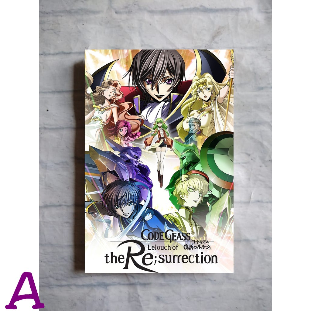 A3 Code Geass S Most Complete Anime Poster Lelouch Of The Resurrection Wooden Wall Decoration Shopee Singapore