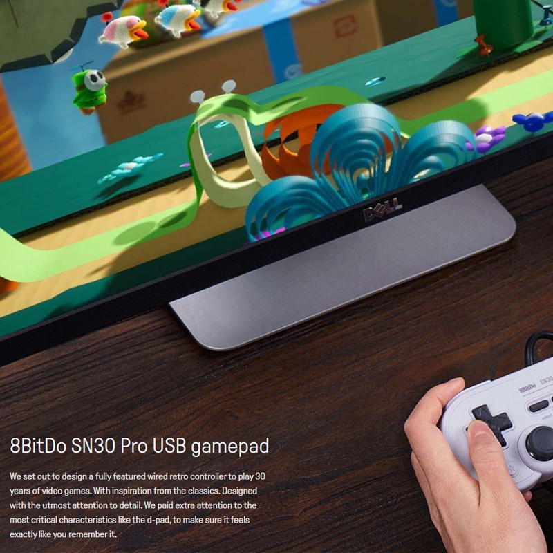 8bitdo Sn30 Pro Wired Usb Game Controller Shopee Singapore