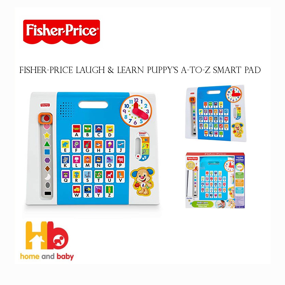 fisher price laugh and learn puppy's a to z smart pad