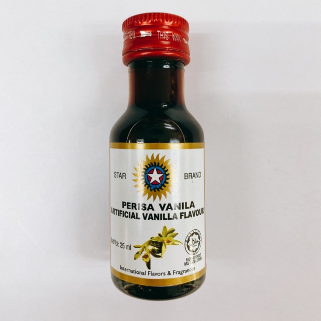 Vanilla Essence Star Brand 25ml For Baking Cake Pudding Deserts Cookies Biscuits Aromatic Fragrance Halal Shopee Singapore