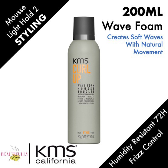 Kms California Curl Up Wave Foam 0ml Shopee Singapore