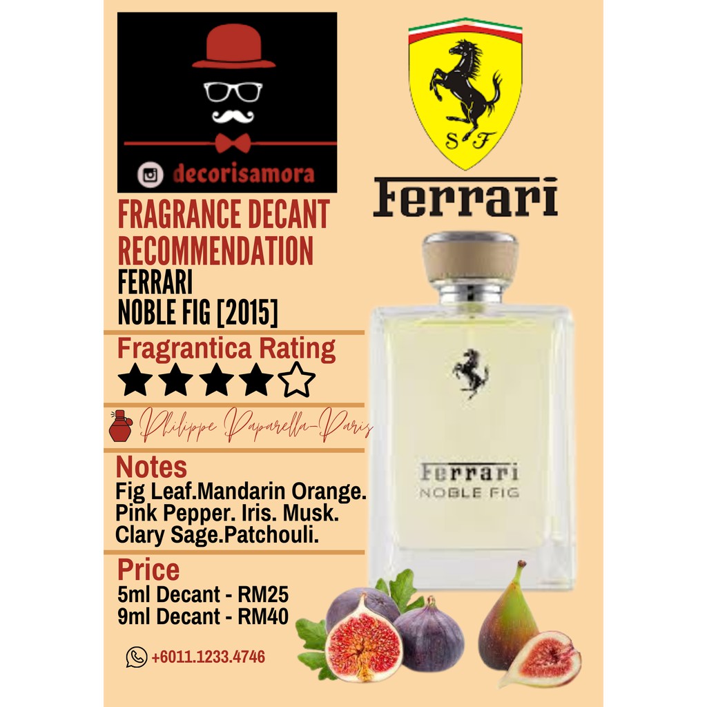 Ferrari Noble Fig Perfume Decant Shopee Singapore